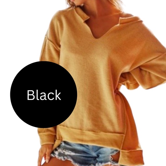 NWT Women's Black Fleece Long Sleeve Pullover  XL (Runs Big) - Picture 1 of 1